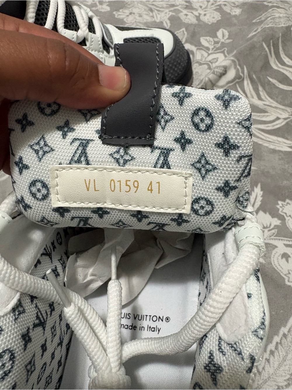 Louis Vuitton Black and White Athletic Sneakers - Picture 6 of 6